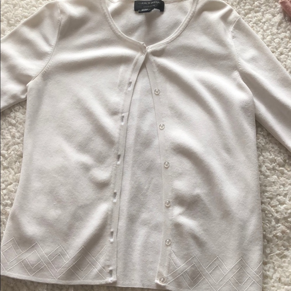 White Cardigan